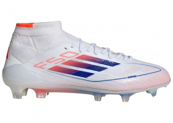 adidas F50 Elite Mid FG Cloud White Lucid Blue Solar Red (Women's) - ID9203