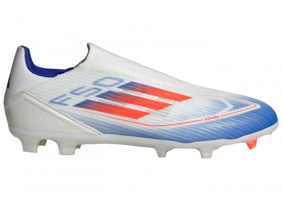 adidas F50 League Laceless Firm/Multi-Ground Cloud White Solar Red Lucid Blue - IE0606