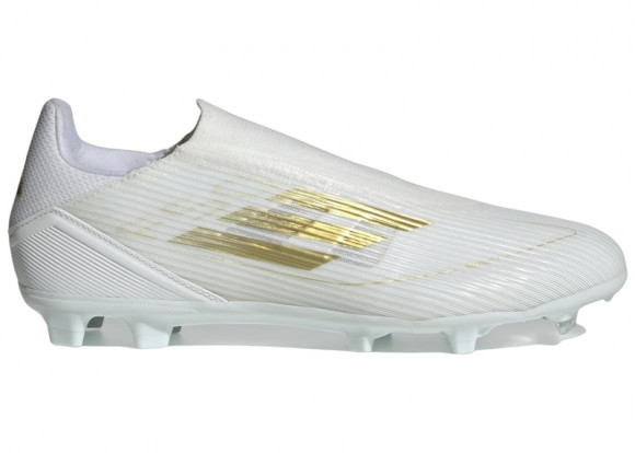 adidas F50 League Laceless Firm/Multi-Ground Cloud White Gold Metallic - IE0608