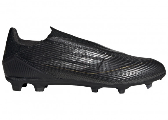 adidas F50 League Laceless Firm/Multi-Ground Core Black Iron Metallic Gold Metallic - IE0609