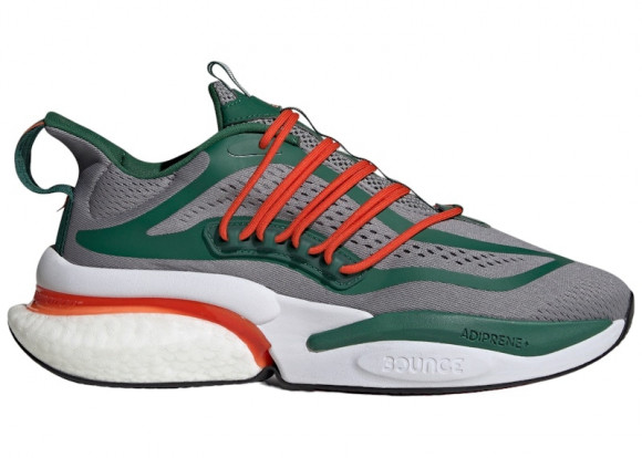 adidas Miami Alphaboost V1 Grey Team Dark Green Team Orange - IE1038