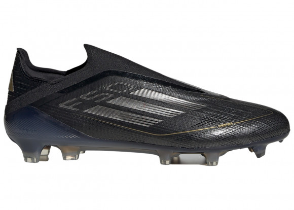 adidas F50 Elite Laceless FG Core Black Iron Metallic Gold Metallic - IE3184