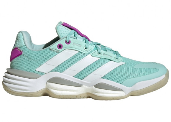 adidas Stabil 16 Indoor Semi Flash Aqua Cloud White Purple Burst (Women's) - IE3586