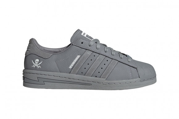 Adidas x Neighborhood Superstar N 2024 Sneakers in Grey/Footwear White - IE6115