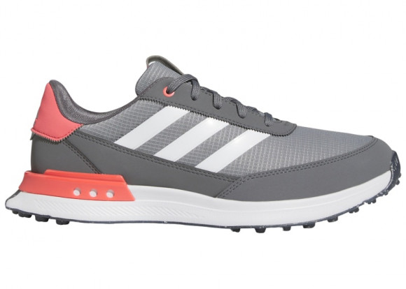 adidas S2G Spikeless 24 Wide Golf Grey Cloud White Preloved Scarlet - IF0340