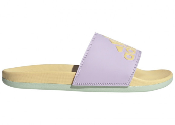 adidas Adilette Comfort Slides Ice Lavender Orange Tint Linen Green (Women's) - IF1929