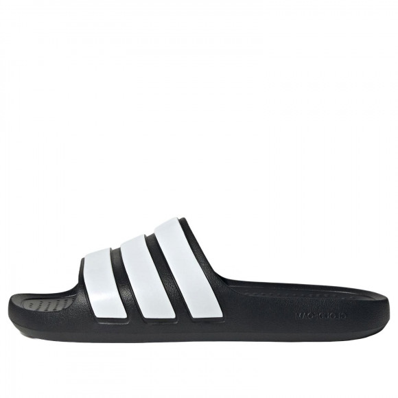 Adidas white and black slides online