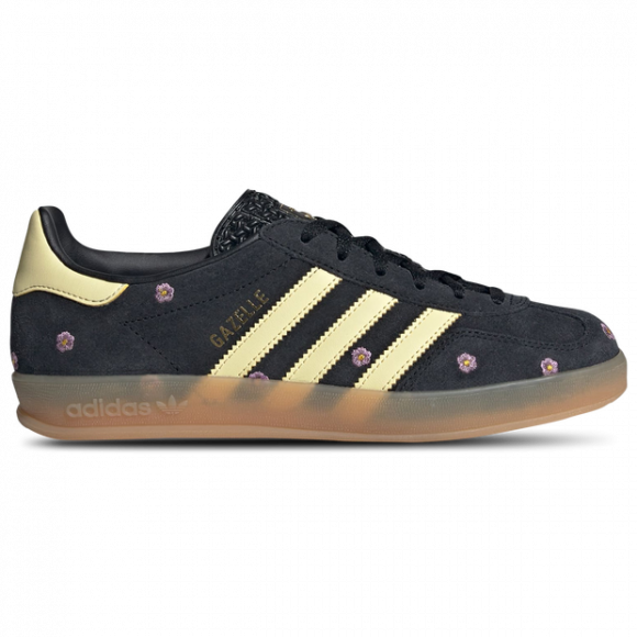 adidas Gazelle Indoor Core Black Almost Yellow Floral (Women's) - IF4490