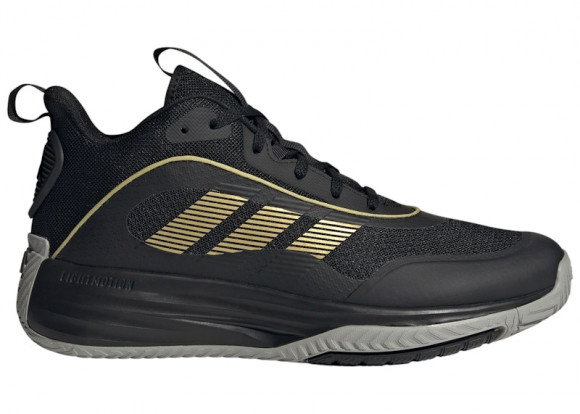 adidas Own The Game 3 Core Black Gold Metallic Mgh Solid Grey - IF4566