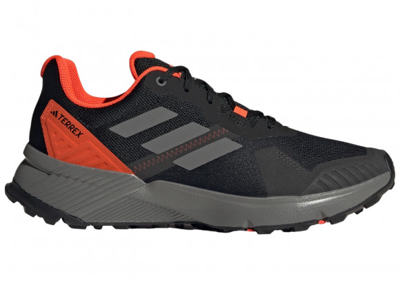 adidas Terrex Soulstride Trail Core Black Grey Solar Red - IF5010