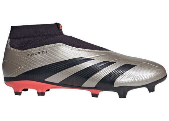 adidas Predator League Laceless FG Platinum Metallic Aurora Black Turbo - IF6331