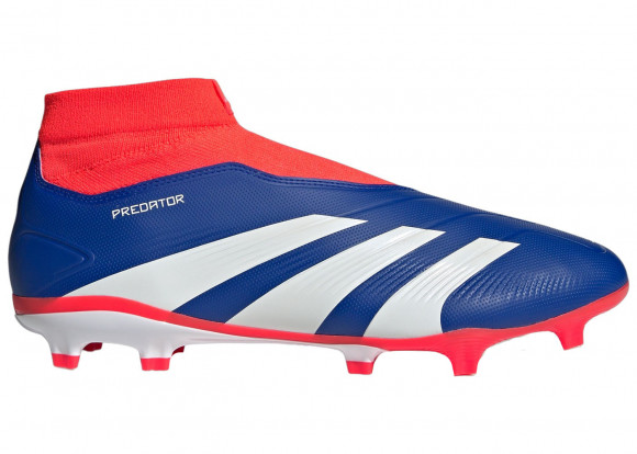 adidas Predator League Laceless FG Lucid Blue Cloud White Solar Red - IF6333