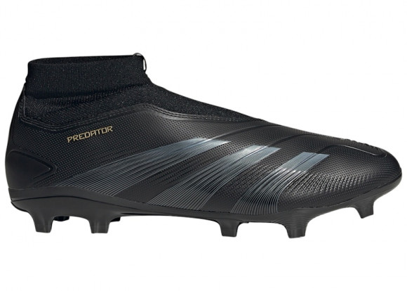 adidas Predator League Laceless FG Core Black Carbon Gold Metallic - IF6334