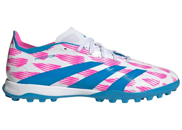 adidas Predator League Turf Cloud White Solar Blue Solar Pink - IF6379