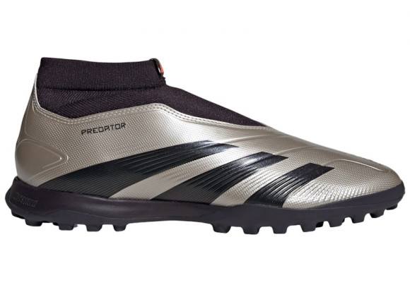 adidas Predator League Laceless Turf Platinum Metallic Aurora Black Turbo - IF6384