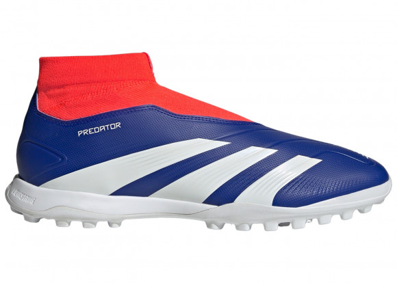 adidas Predator League Laceless Turf Lucid Blue Cloud White Solar Red - IF6385