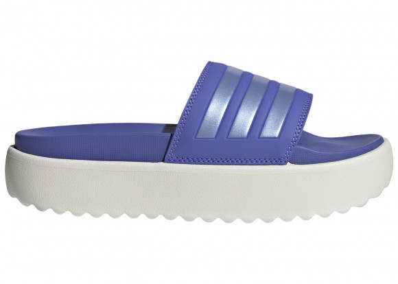 adidas Adilette Platform Slides Semi Cobalt Blue Blue Spark Met. Core White (Women's) - IF6922