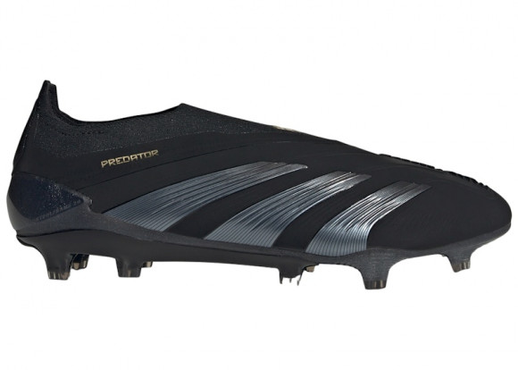 adidas Predator Elite Laceless FG Core Black Carbon Gold Metallic - IF8860