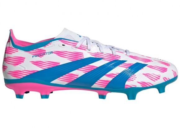 adidas Predator League FG Cloud White Solar Blue Solar Pink - IG6262