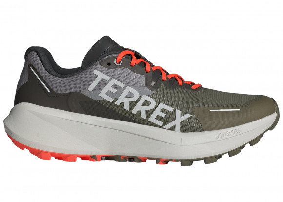 adidas Terrex Agravic 3 Trail Olive Strata Grey Semi Impact Orange - IG8840