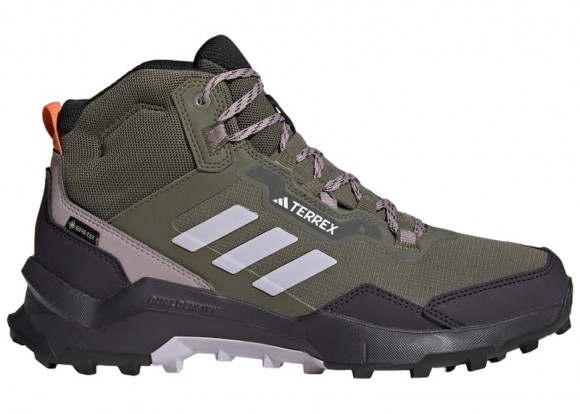 adidas Terrex AX4 Gore-Tex Olive Strata Silver Dawn Preloved Fig (Women's) - IG8843