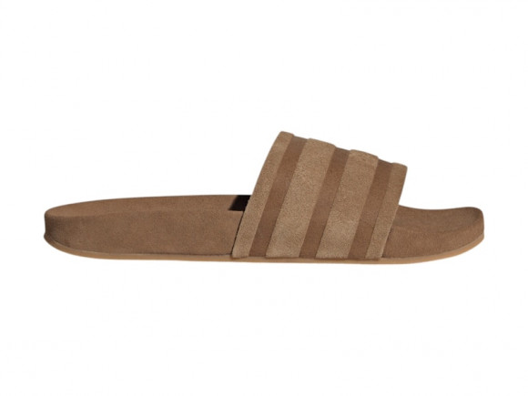 adidas Adilette Suede Slides Brown Desert Gum - IG9298