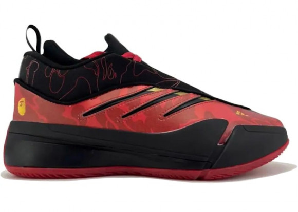 Adidas Bape X Dame 9, Rot/schwarz/gold - IH0786