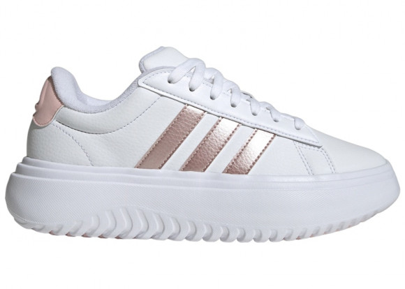 adidas Grand Court Platform Cloud White Sandy Pink Met. Sandy Pink (Women's) - IH2425