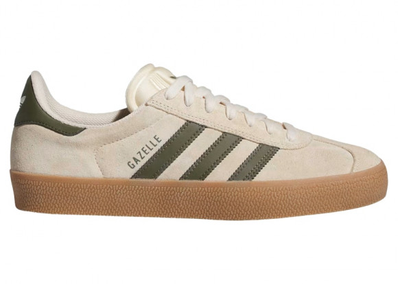 adidas Gazelle ADV Ecru Tint Focus Olive - IH3351