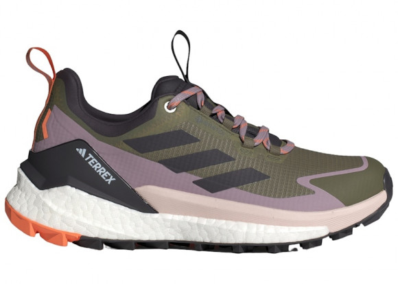 adidas Terrex Free Hiker 2.0 Low Gore-Tex Olive Strata Aurora Black Amber Tint (Women's) - IH3539