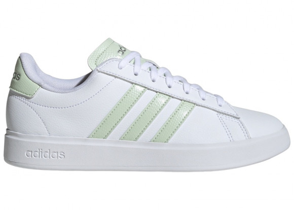 adidas Grand Court 2.0 Cloud White Linen Green Matte Silver (Women's) - IH7343