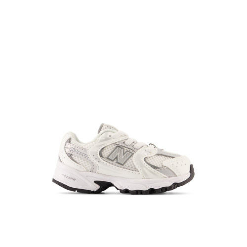 New Balance Infants' 530 Bungee in White/Grey Synthetic - IZ530AD