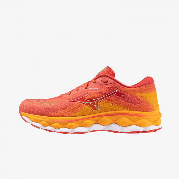 Mizuno Wave Sky 7 Cayenne/ Nickel/ Carrot Curl - J1GC230255