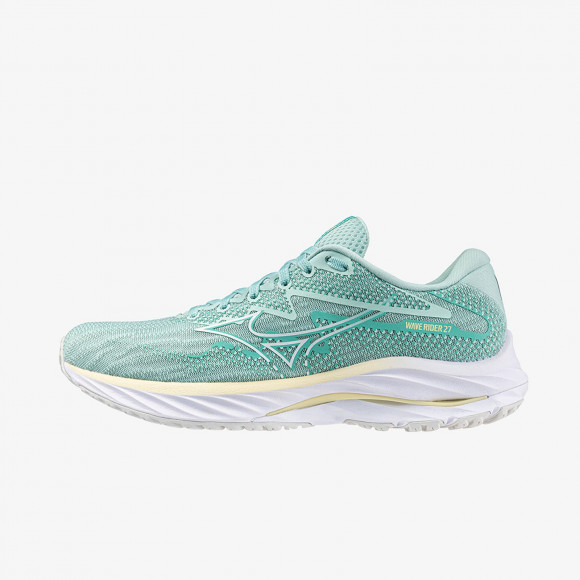 mizuno Sn99 Wave Rider 27 Eggshell Blue/ White/ Anise Flow - J1GD230374