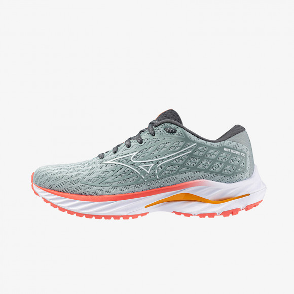 Mizuno Wave Inspire 20 Gray Mist/ White/ Dubarry - J1GD244421