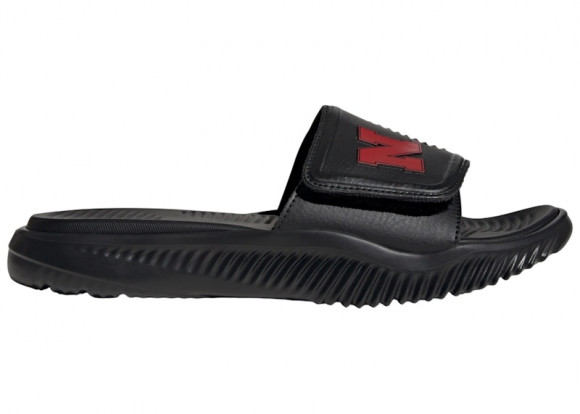 adidas Alphabounce Slide 2.0 Nebraska Core Black Team Power Red - JI2521