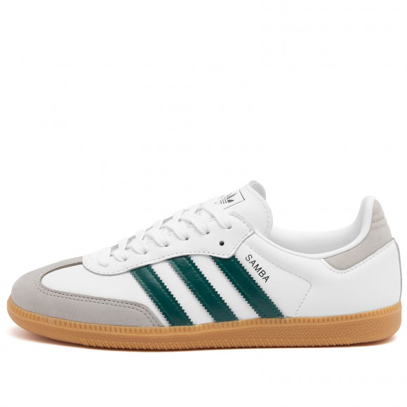 Adidas Women's Samba Og W Sneaker in White/Green/Grey - JI2724