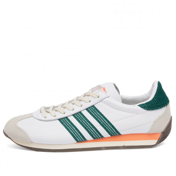 adidas stan Women's Country OG W Sneaker in White/Green/Clear Orange - JI2876