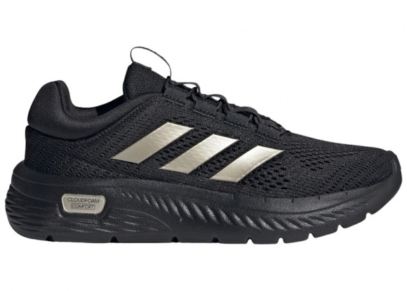 adidas Cloudfoam Comfy Core Black Champagne Met. Cloud White (Women's) - JI3373