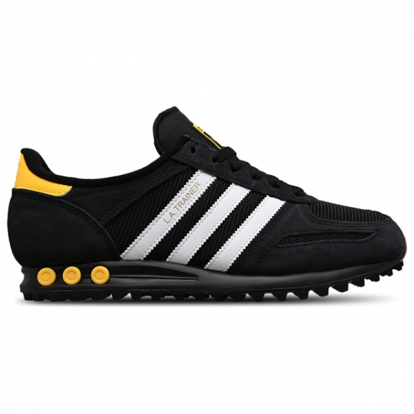 Adidas la trainers black mens online