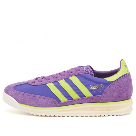 Adidas Men's Sl 72 Rs Sneaker in Active Purple/Solar Slime/Supplier Colour - JQ0171