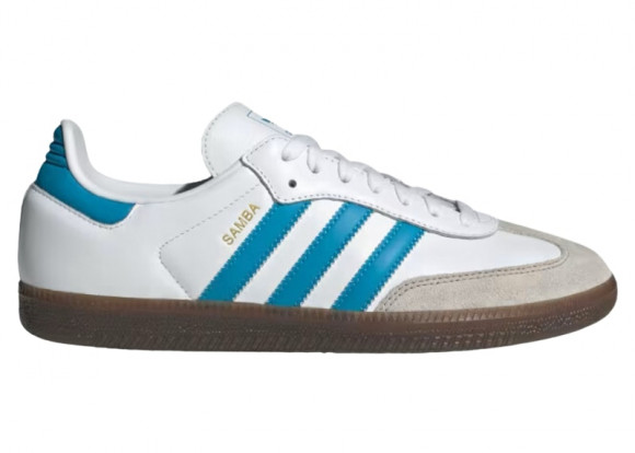 adidas Samba OG White Shock Cyan - JR0612