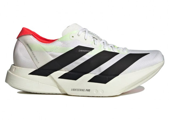 adidas Adizero Adios Pro 4 White Black - JR1094