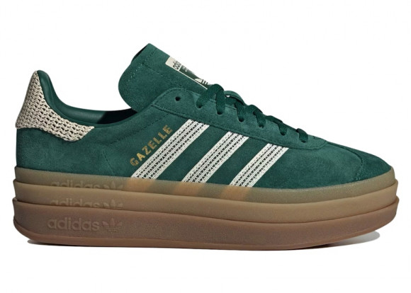 adidas Gazelle Bold Collegiate Green White Gold (Women's) - JS3358