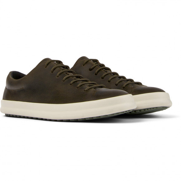 Camper Chasis - Lace-Up For Men - Green, Smooth Leather - K100373