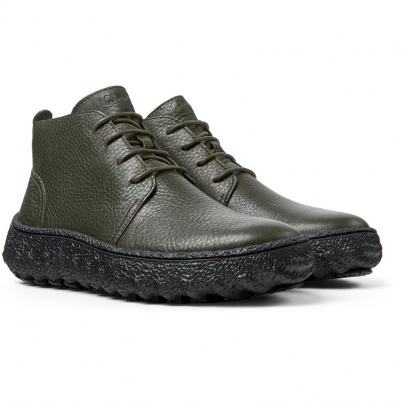 Camper Ground - Ankle Boots For Men - Green, Smooth Leather - K300330