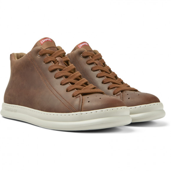 Camper Runner - Ankle Boots For Men - Brown, Smooth Leather - K300347