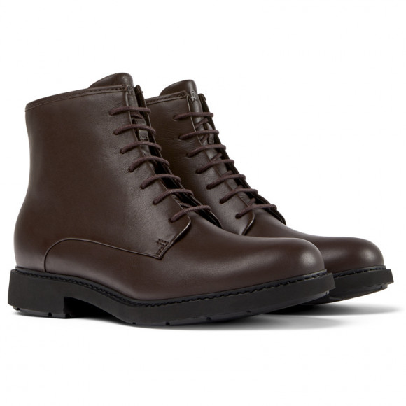 Camper Neuman - Ankle Boots For Women - Brown, Smooth Leather - K400245