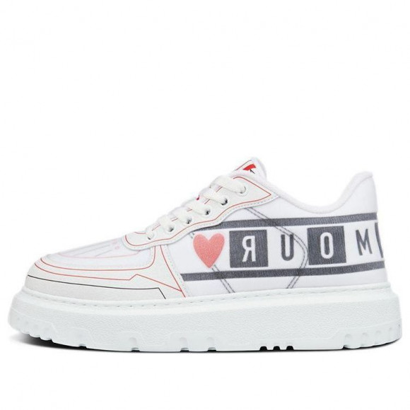 (WMNS) DIOR Addict Sneaker 'DIORamour D Chess Heart - White' - KCK322DNN_S43L