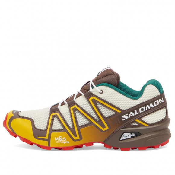 Salomon Men's x Vandy The Pink Speedcross 3 Sneaker in Vanilla Ice/Shopping Bag/Posy Green - L47714900